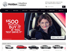 Tablet Screenshot of musticaholden.com.au